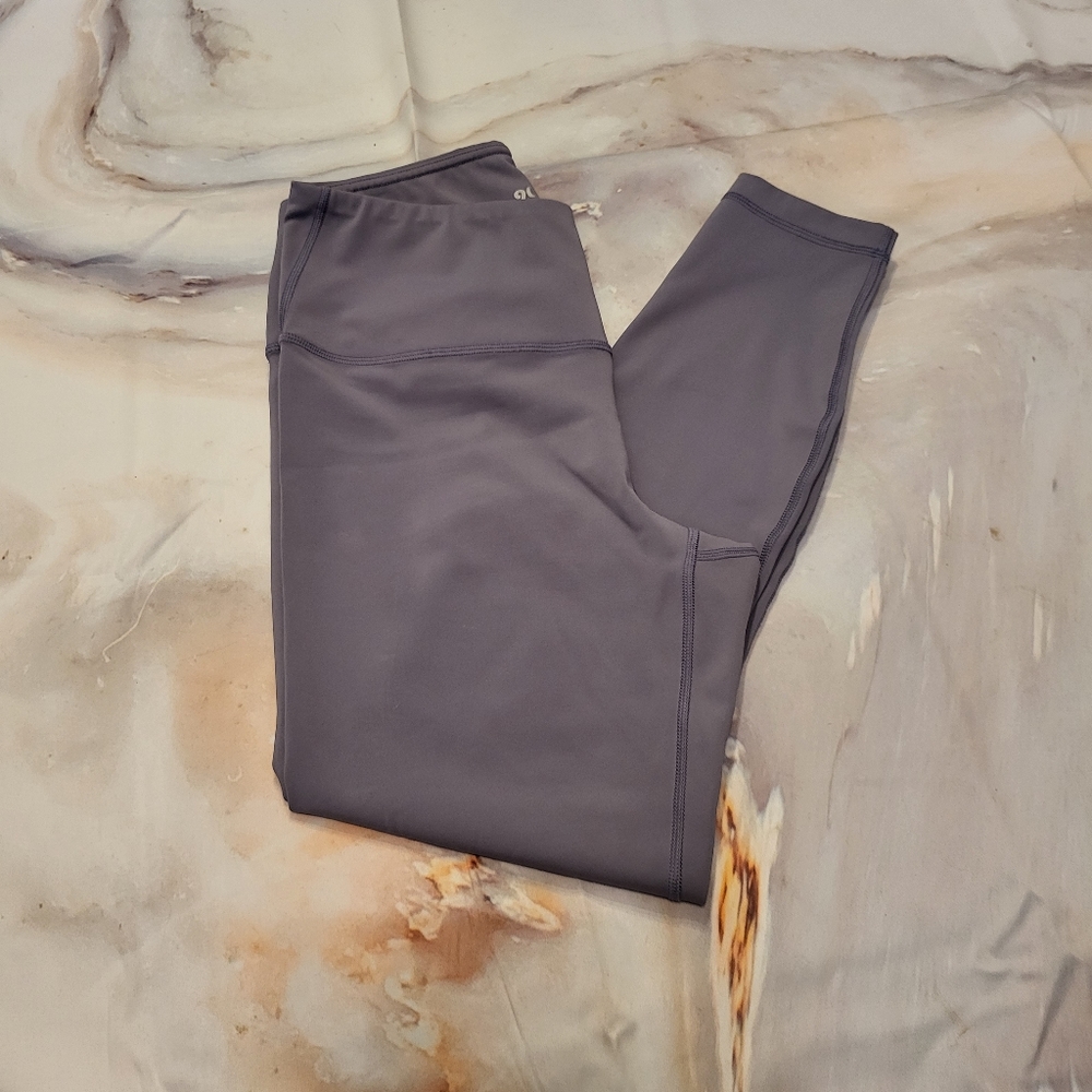 90 Degrees by Reflex Periwinkle Full Length Leggings, Size Large